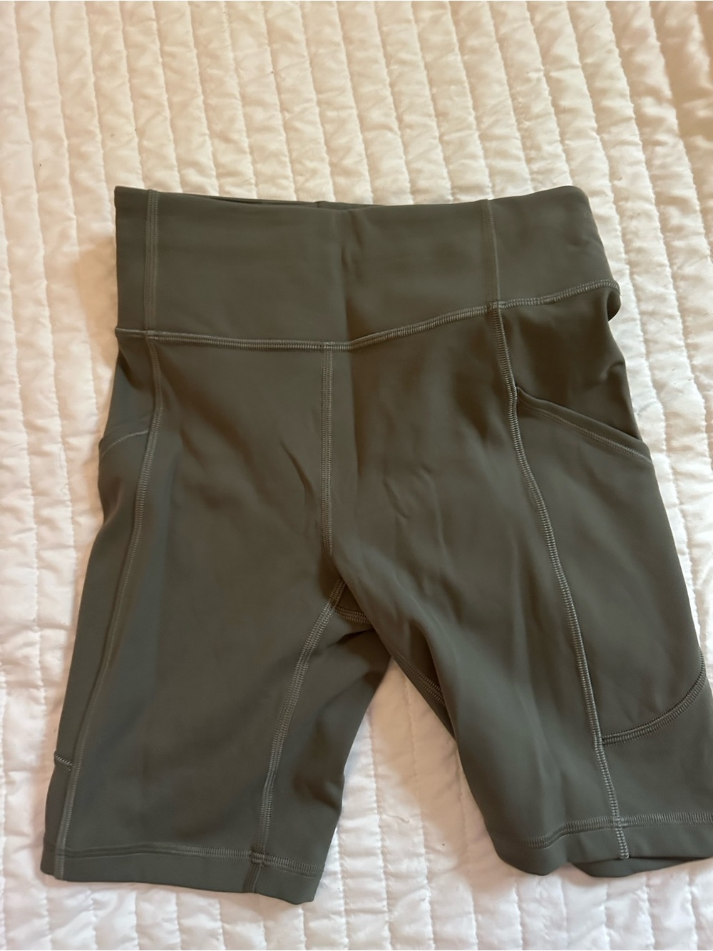 lululemon athletica Invigorate Olive Green High-Rise Leggings size 4
